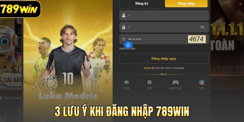 3 lưu ý khi đăng nhập 789Win